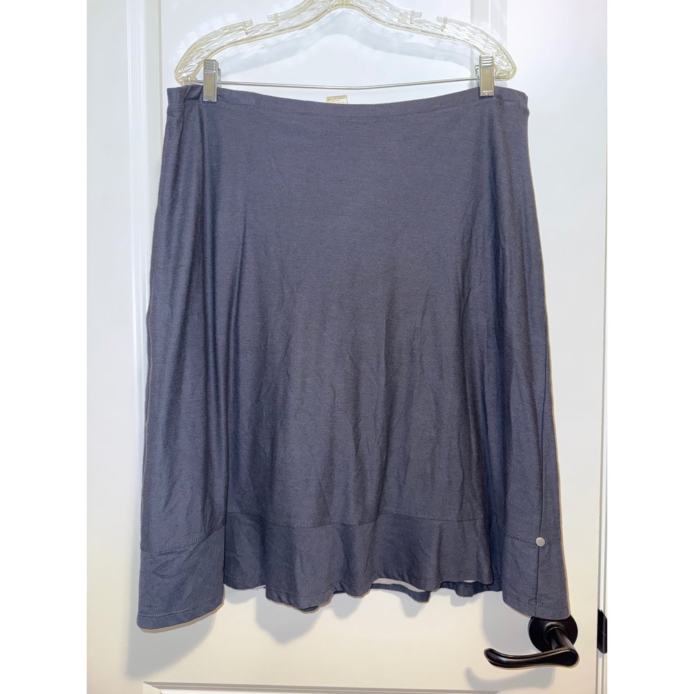 Horny Toad Skirt Womens XL Gray Excellent Cotton Modal A-Line Casual Gorpcore